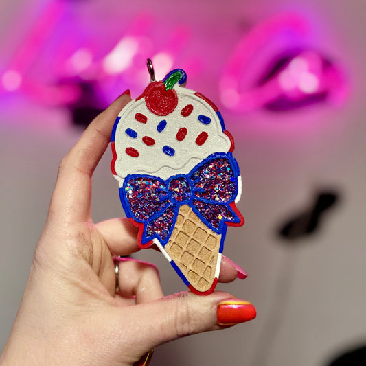 American Ice Cream Cone Car Freshie