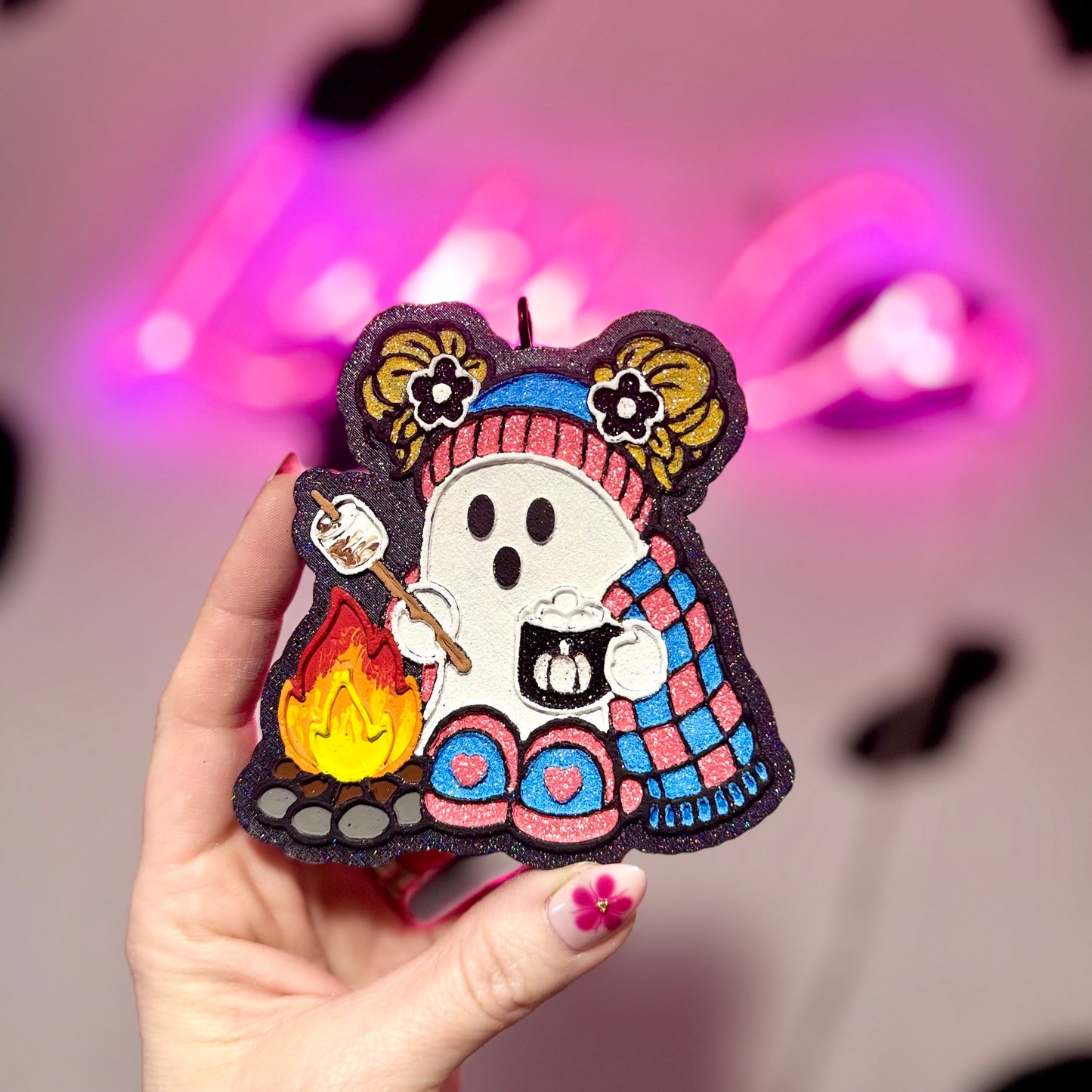 Campfire Ghost Car Freshie