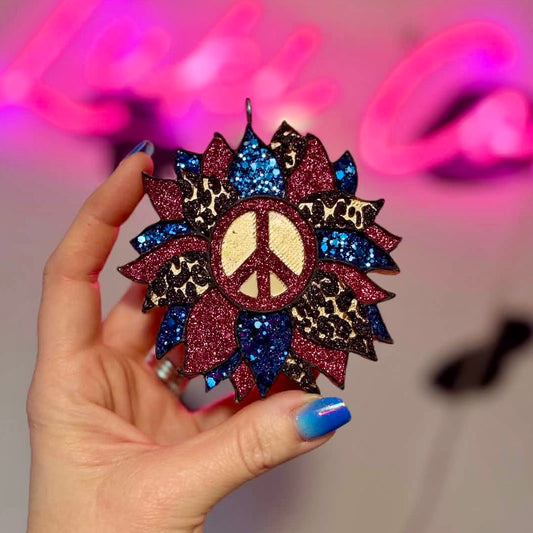 Fall Peace Sunflower Car Freshie