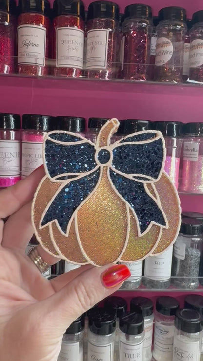 Midnight Mood Golden Pumpkin  - Mirror Car Freshie