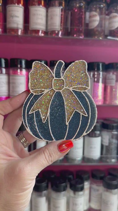 Midnight Mood Navy Pumpkin  - Mirror  Car Freshie  kk