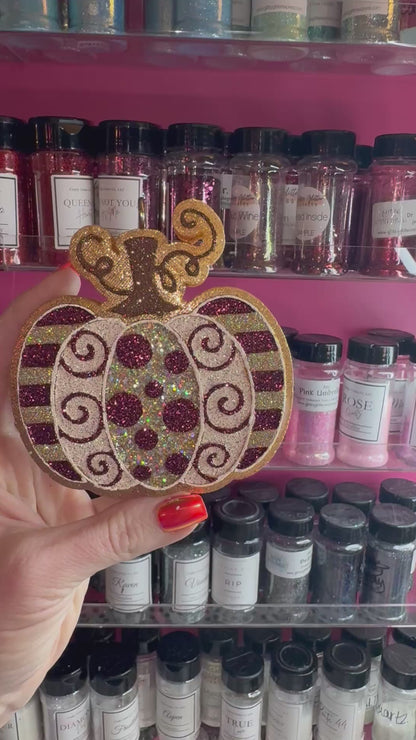 Golden Harvest Pattern Pumpkin  -   Car Freshie