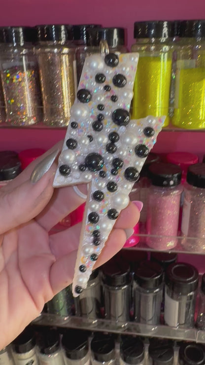 Pearlized Lightning Bolt Car Freshie
